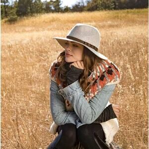 Pistil Soho Wide Brim Hat Gray Felt Wool Women's Fedora